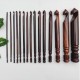 Wooden 15 Crochet Hook set Premium Wood