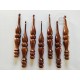 Wood Crochet Ergonomic Soft Grip Hook Set of 7