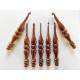 Wood Crochet Ergonomic Soft Grip Hook Set of 7