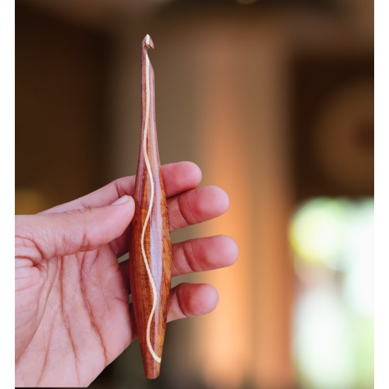 Multi Wood Sheesham Crochet Hooks Set 7 Pcs 