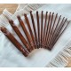Crochet Hooks Set of 15 (3.5mm-25 mm)  Wooden Yarn Crochet Hooks for Knitting & Crocheting